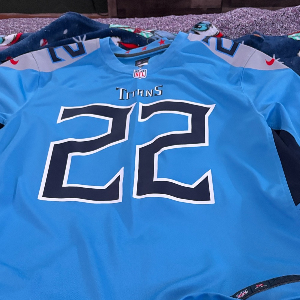 NFL Titans Light Blue Jersey with Number 22